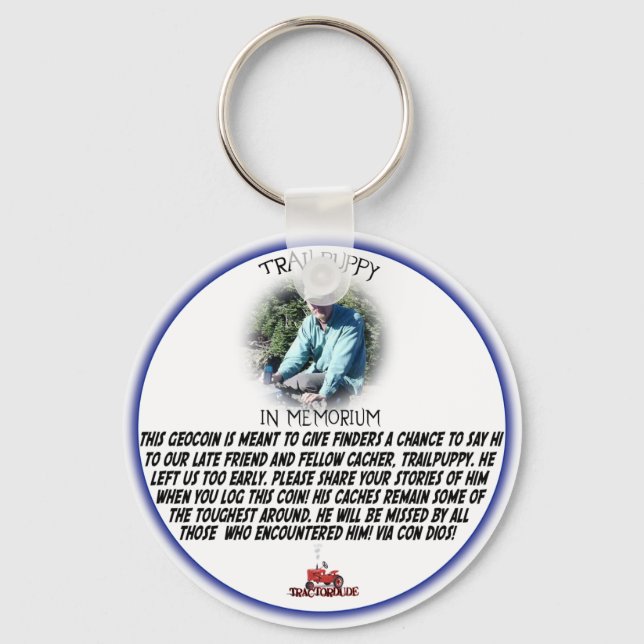 trailpuppy key ring (Front)