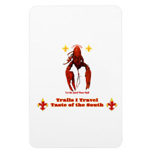 Trails I Travel Crawfish Magnet
