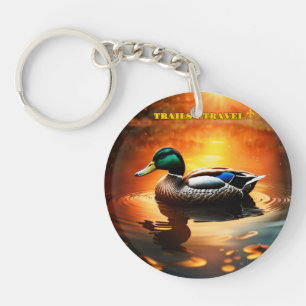 Trails I Travel Duck Key Ring
