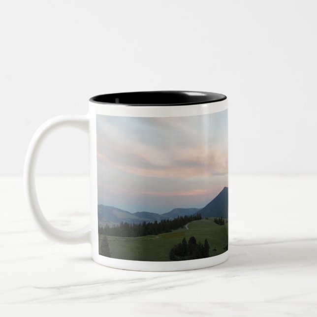 Trails through the Mountains Two-Tone Coffee Mug (Left)