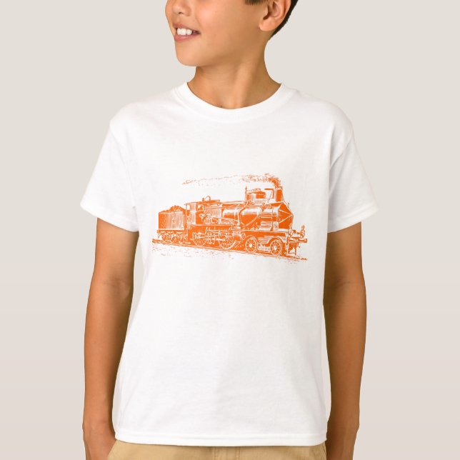 Train 03 - Orange T-Shirt (Front)