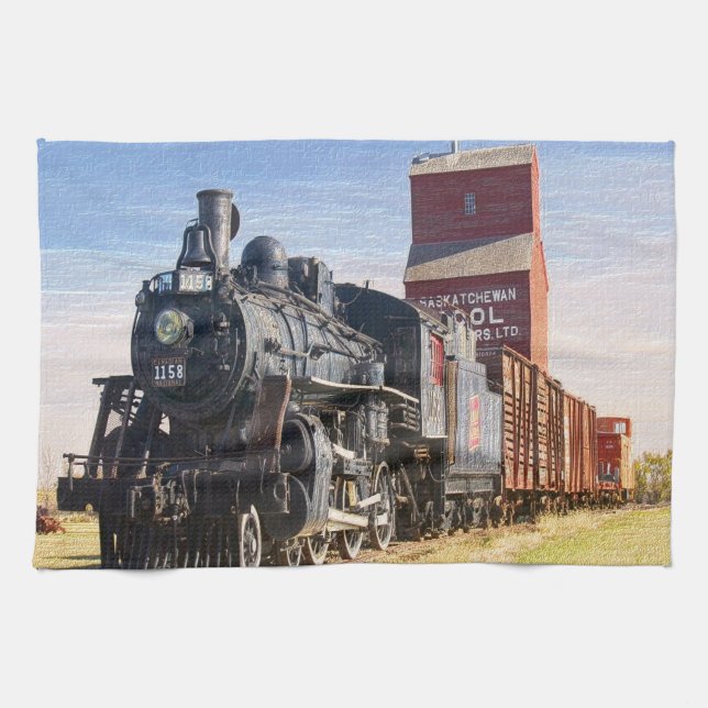 Train 1 Kitchen Towel (Horizontal)