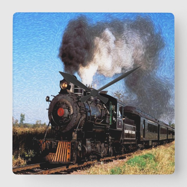 Train 2 Clocks (Front)