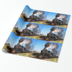 Train 2 wrapping paper