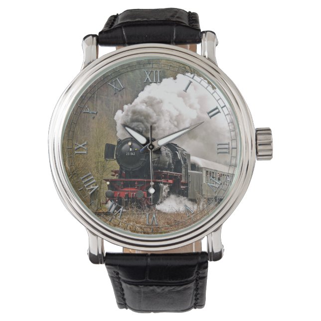 Train 34 Watch & Numeral Options (Front)