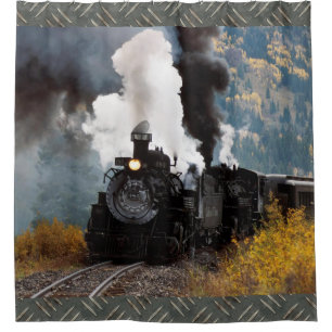 Train 5 Image Options Shower Curtain