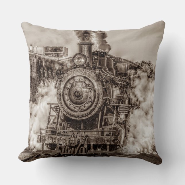 Train 6-7 Image Options Pillow (Front)