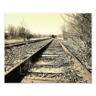 Train A'coming 10x8 Black & White Photographic Pri Photo Print