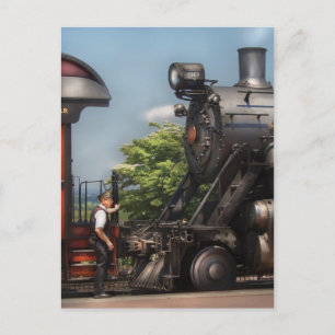 Train - Alllll Aboard Postcard