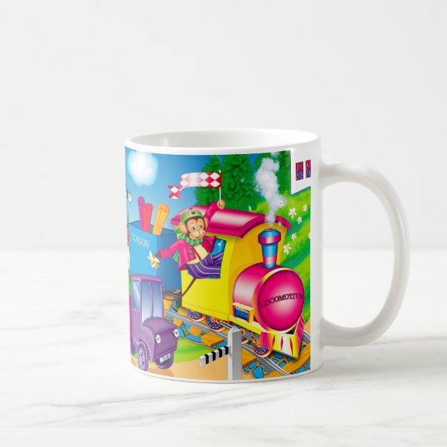 train and car coffee mug (Right)