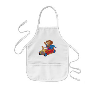 train and car kids apron