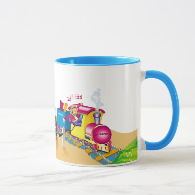 train and car mug (Right)