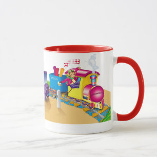 train and car mug