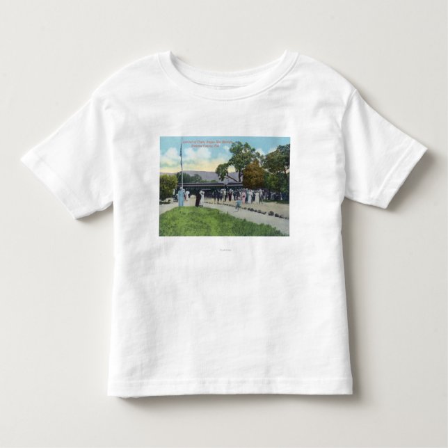 Train Arrival at Boyes Hot Springs Toddler T-Shirt (Front)