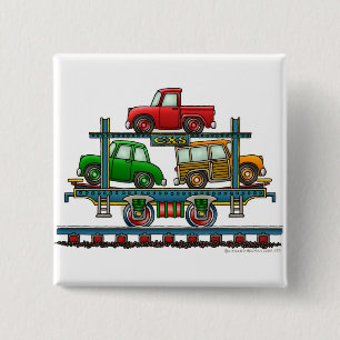 Train Auto Carrier Car Railroad Car Pins