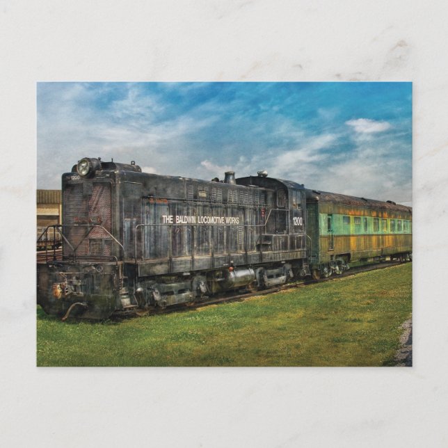 Train - Baldwin Locomotive Works Postcard (Front)