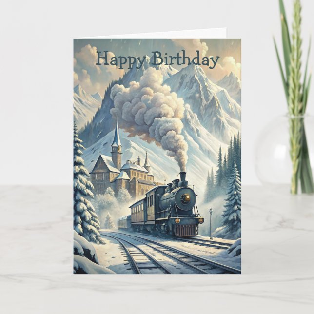 Train Birthday Card (Front)