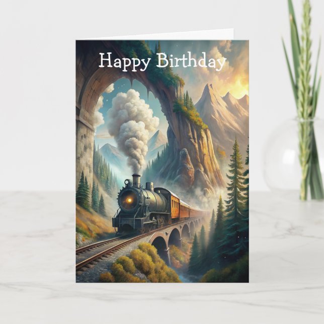 Train Birthday Card (Front)