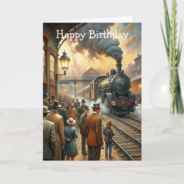 Train Birthday Card (Front)