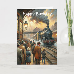 Train Birthday Card