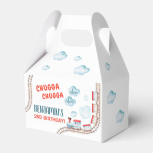 Train Birthday Party Decor Chugga Chugga Two Two Favour Box