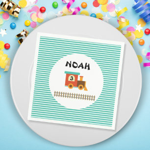 Train Birthday Party for Little Kids Napkin