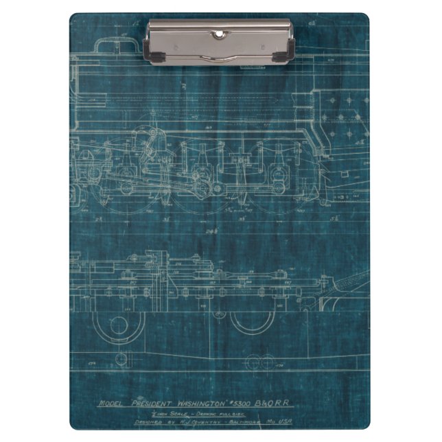 Train Blueprint I Clipboard (Front)