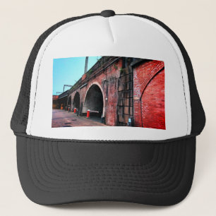 Train bridge trucker hat