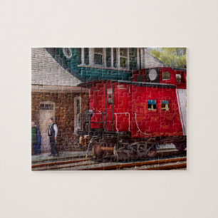 Train - Caboose - End of the line Jigsaw Puzzle