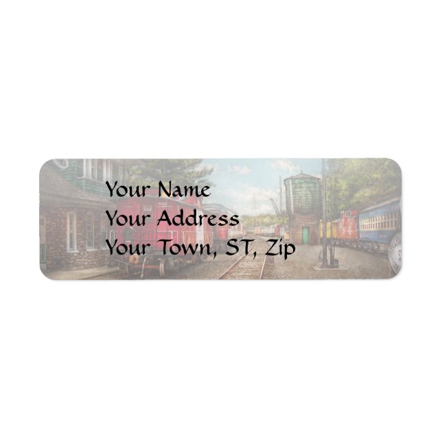 Train - Caboose - Tickets Please Return Address Label (Front)
