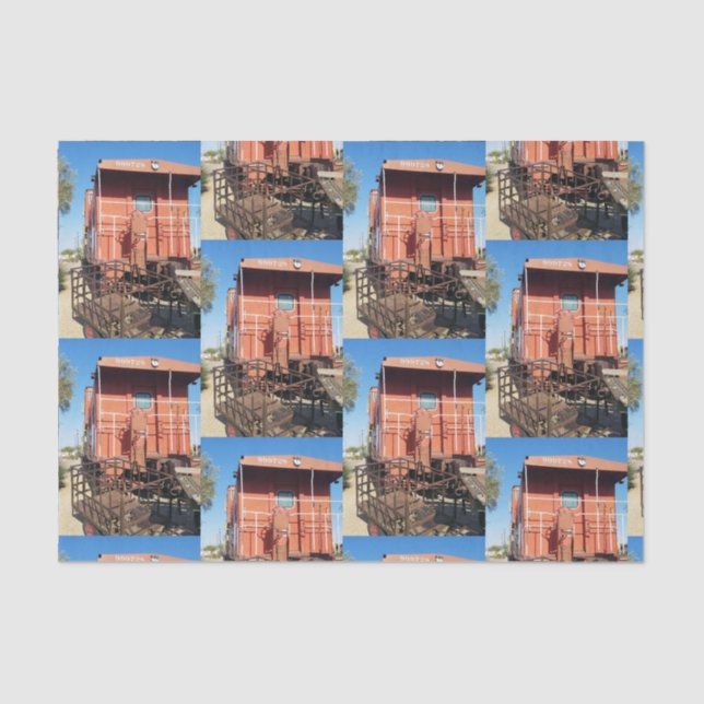 Train Caboose  Tissue Paper (Front)