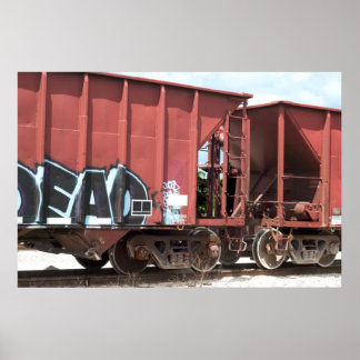 Train Cars Coupled Poster