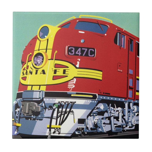 Train Ceramic Tile (Front)