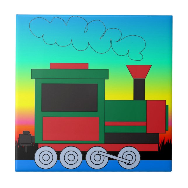 Train Ceramic Tile (Front)
