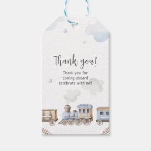 Train chugga chugga two two favour gift tags