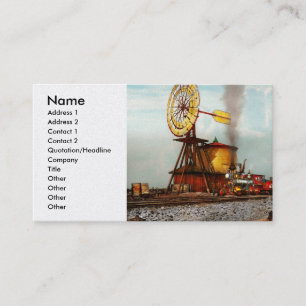 Train - Civil - The windmill at Laramie 1869 Business Card