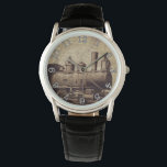 Train- Crown Protector Black Leather Watch<br><div class="desc">Train- Crown Protector Black Leather Watch</div>