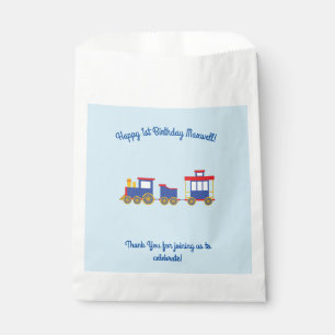 Train Cute Choo-Choo 1st Birthday Party Theme Favour Bag