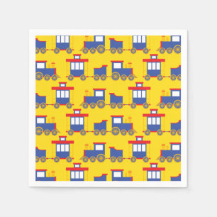 Train Cute Choo-Choo 1st Birthday Party Theme Napkin