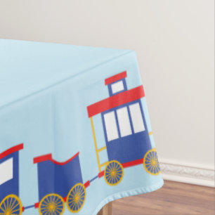 Train Cute Choo-Choo 1st Birthday Party Theme Tablecloth