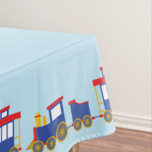 Train Cute Choo-Choo 1st Birthday Party Theme Tablecloth