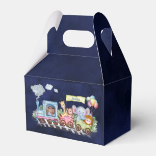 Train cute photo watercolor Favor Box
