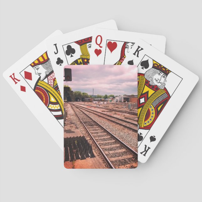 Train depot playing cards (Back)
