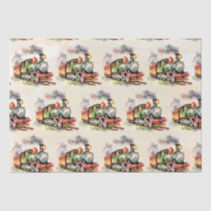Train Engine Birthday Tissue Paper