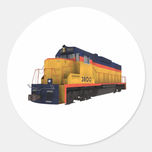 Train Engine: Chesapeake Colour Scheme: Classic Round Sticker (Front)