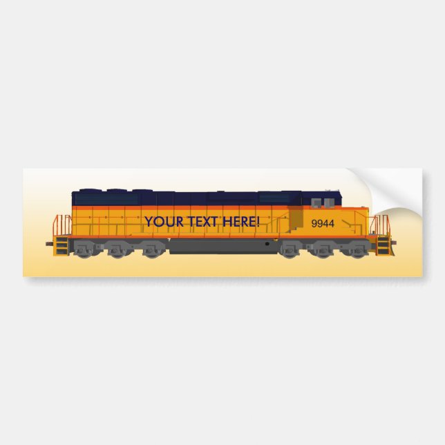 Train Engine: Classic Colour Scheme: Bumper Sticker (Front)