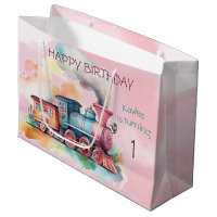 Train Engine Girl 1st Birthday