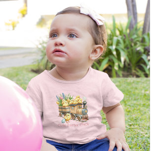 Train Engine Loaded With Easter Chicks Toddler T-Shirt