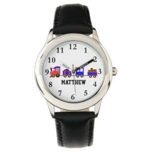 Train Engine Personalised name Boys Watch