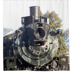 Train Engine Shower Curtain